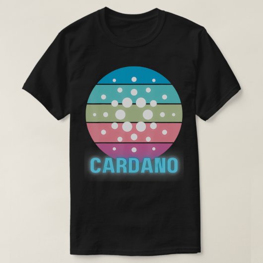 Cardano ADAブロックチェー頭が切れるン契約Crypto Crypt Tシャツ (デザイン正面)