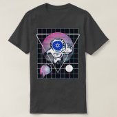 Cardano Crypto Astronaut Outer Space Tシャツ (デザイン正面)