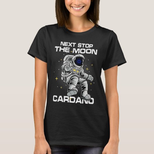 Cardano Crypto Blockchain Cryptocurrency Space Fun Tシャツ (正面)