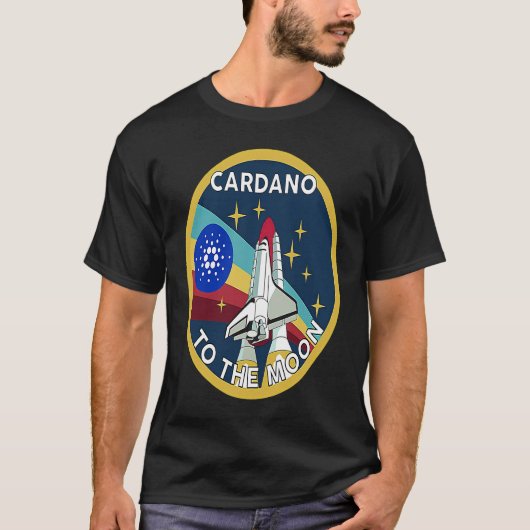 Cardano Crypto  Cardano ADA  Cardano to the moon Tシャツ (正面)