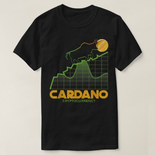 Cardano Cryptocurrency Bull Trader Digital Money W Tシャツ (デザイン正面)