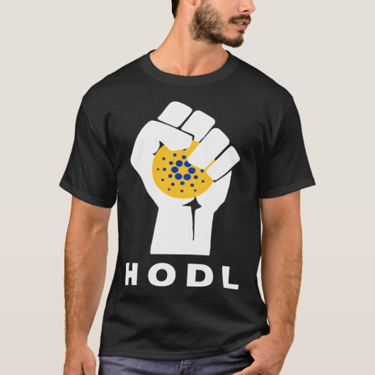 Cardano Hodl Hand The Cardano Raised Fist Hodl Tシャツ (正面)