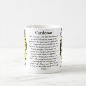 Cardenas、起源、意味および頂上 コーヒーマグカップ (中央)