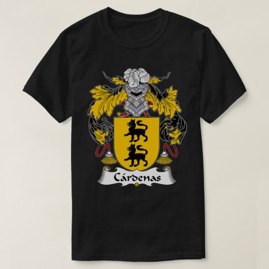 Cardenas Coat of Arms Family Crest  Tシャツ (デザイン正面)