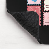 Cardiac Nurse Scalloped Stamp Heart Anatomy Coquet マウスパッド (コーナー)