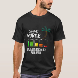 Cardiac Nurse Summer Vacation Recharge Nurse Tシャツ