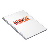 Cardiac Nurse Typography Design ノートブック (右側)