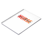 Cardiac Nurse Typography Design ノートブック (左側)