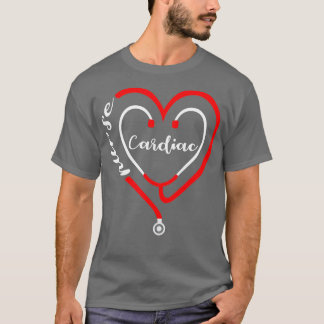 Cardiac Nurse Valentines Day Stethoscope Heart RN  Tシャツ