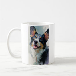 Cardigan corgi watercolor コーヒーマグカップ