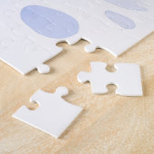 Cardigan Welsh Corgi Festive Sleigh Christmas Art ジグソーパズル (側面)