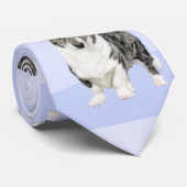 Cardigan Welsh Corgi Painting - Original Dog Art ネクタイ (ロール)