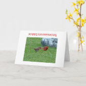 Cardinal、幸せな記念日氏及び夫人 カード (黄色い花)