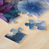 Cardinal at Birdbath Dreamy Garden Ar ジグソーパズル (側面)