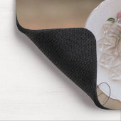 Cardinal Bird and Plate Flower Faith Bible Verse マウスパッド (コーナー)