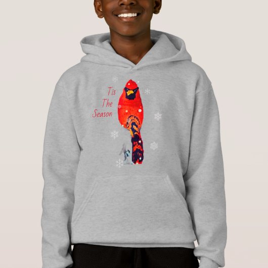 Cardinal Bird In Snowfall (正面)