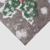 Cardinal Bird Scarf Hat Snow Christmas Decoupage 薄葉紙 (詳細)