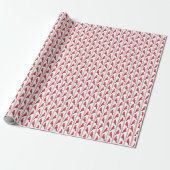 Cardinal Bird Stripes Wrapping Paper ラッピングペーパー (アンロールド)