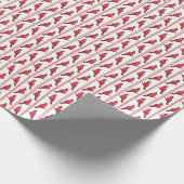 Cardinal Bird Stripes Wrapping Paper ラッピングペーパー (角)