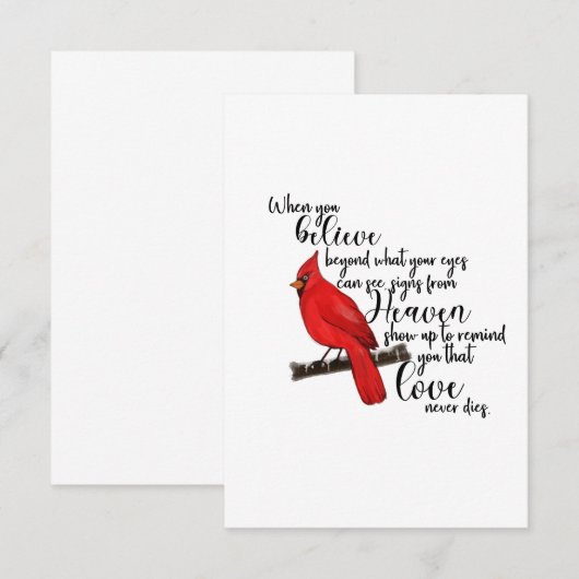 Cardinal Card サンキューカード (正面/裏面)