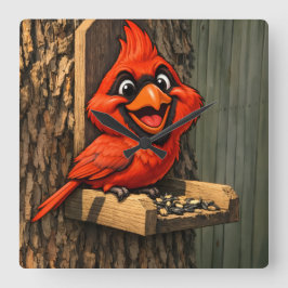 Cardinal Caricature スクエア壁時計