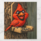 Cardinal Caricature ワインラベル (シングルラベル)