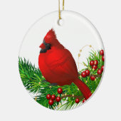 Cardinal Ceramic Ornament セラミックオーナメント (左)