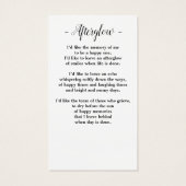 Cardinal Forever in our Hearts Funeral Prayer Card (裏面)