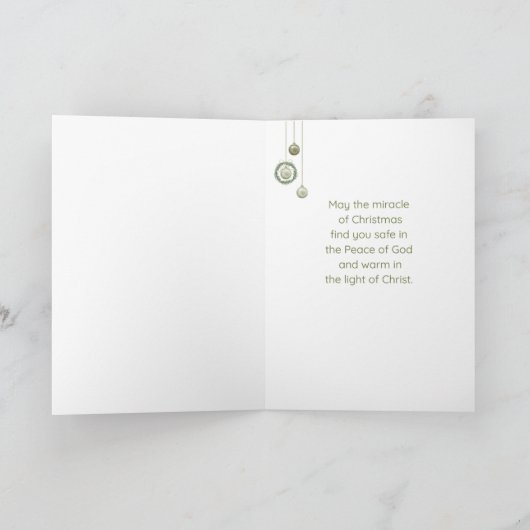 Cardinal Hymn Lyric Christmas Card カード (内部)