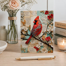 Cardinal Mixed Media