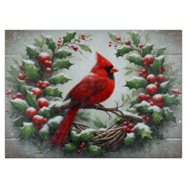 Cardinal Nest Holiday Cutting Board カッティングボード