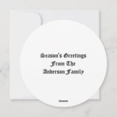 Cardinal On Pine Tree With Pinecone Christmas シーズンカード (裏面)