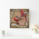 CARDINAL ON THE FRAME   SQUARE WALL CLOCK スクエア壁時計 (ホーム)