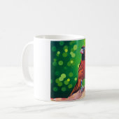 Cardinal Painting - Gift for Bird Lovers コーヒーマグカップ (正面左)