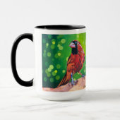 Cardinal Painting - Gift for Bird Lovers マグカップ (左)