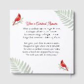 Cardinal Poem Celebration of Life Funeral ゲストブック (裏面)