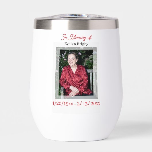 Cardinal Poem Memorial Keepsake (正面)