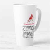 Cardinal Poem Memorial Keepsake  カフェラテマグ (右アングル)