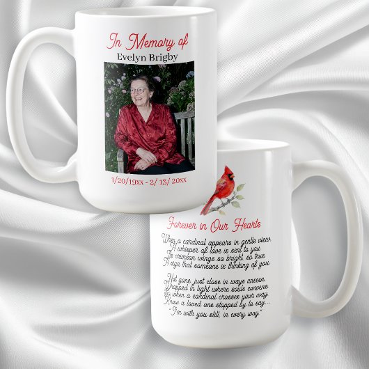 Cardinal Poem Memorial Keepsake  コーヒーマグカップ