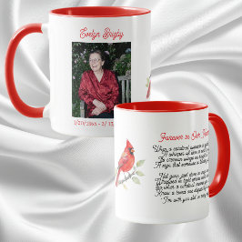 Cardinal Poem Memorial Keepsake  マグカップ
