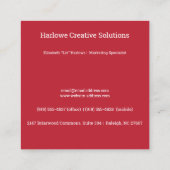 cardinal   red - custom logo  スクエア名刺 (裏面)