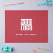 cardinal   red - custom logo  薄葉紙 (クラフト)