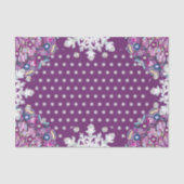 Cardinal red rosace & snowflake 薄葉紙 (正面)