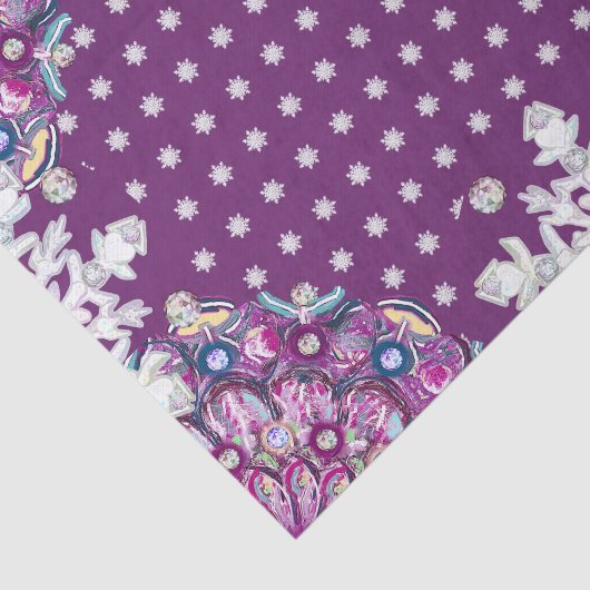 Cardinal red rosace & snowflake 薄葉紙 (詳細)