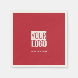 cardinal red  with your  logo  スタンダードカクテルナプキン