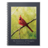 Cardinal Songbird Notebook | Nature Art Journal ノートブック (正面)