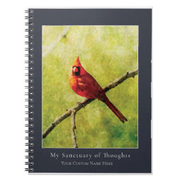 Cardinal Songbird Notebook | Nature Art Journal ノートブック