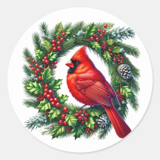 Cardinal Stickers ラウンドシール (正面)