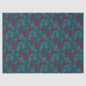 Cardinals and conifers, winter holiday pattern  薄葉紙 (正面)