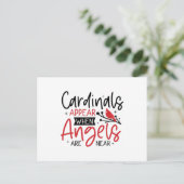 Cardinals Appear When Angels Are Near Bird ポストカード (スタンド正面)